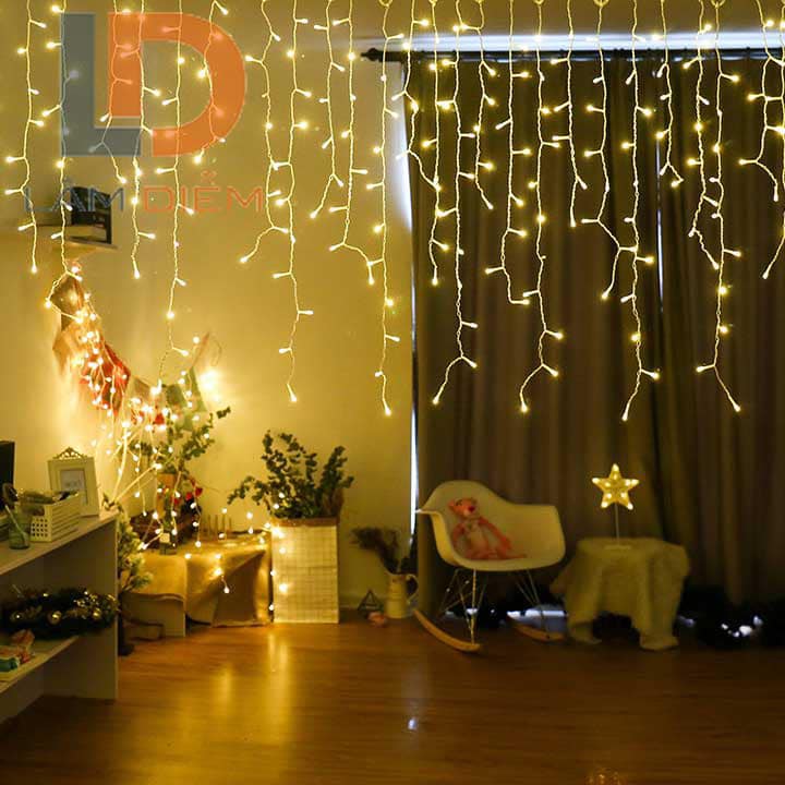 Đèn Led Mành Thả Rủ Cao Cấp nhiều Sợi Thả