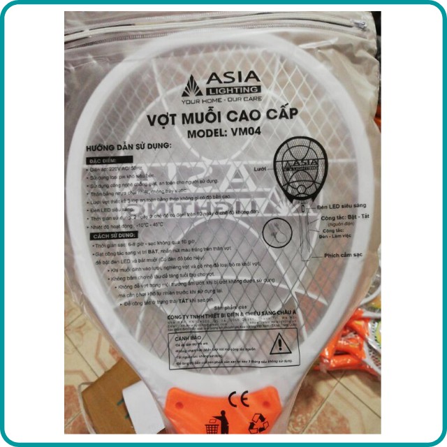 [An toàn] Vợt Muỗi ASIA VM04 Cao Cấp
