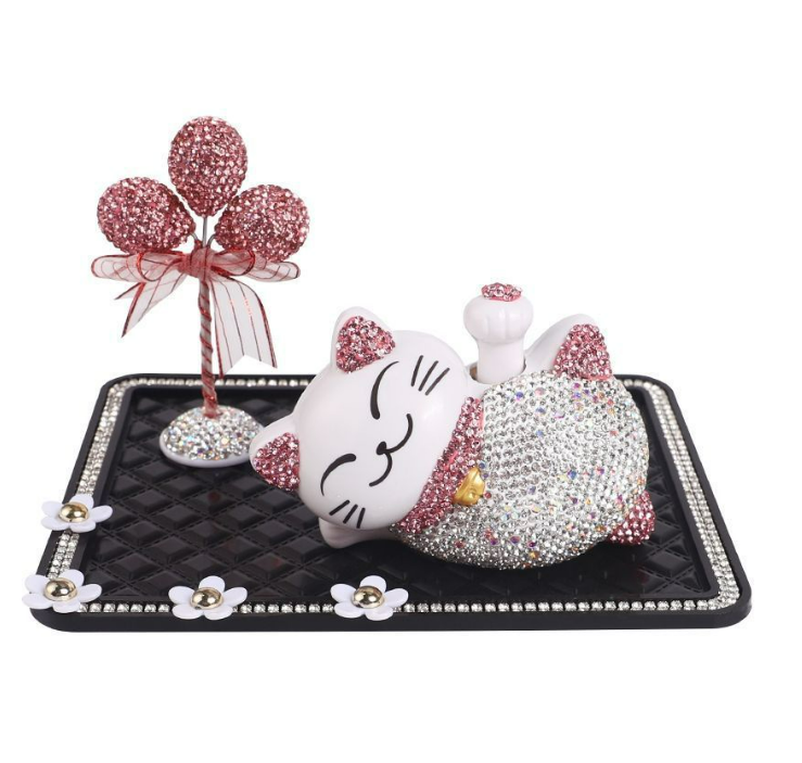 DECOR Mèo Thần Tài ĐẶT TAPLO ô tô