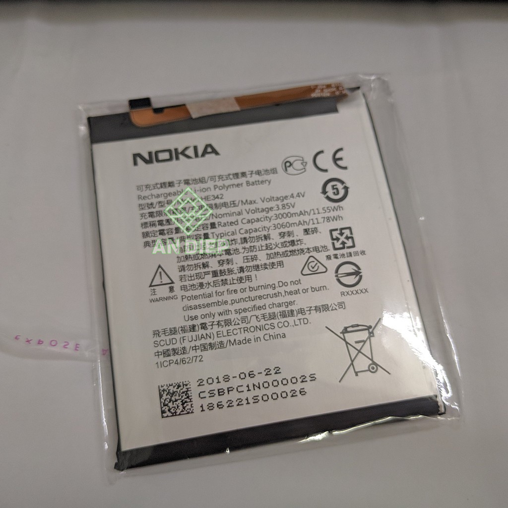 Pin điện thoại nokia x6/he342