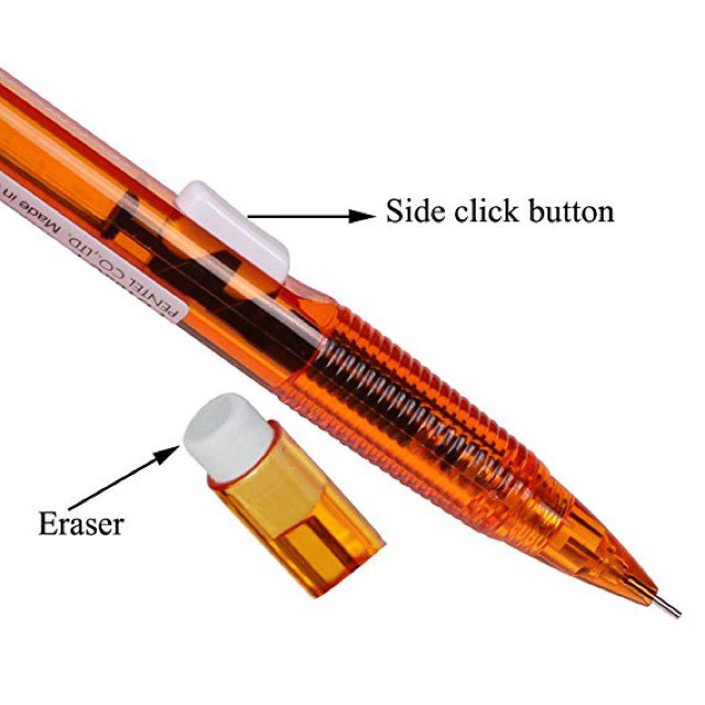 Bút Chì Kim Pentel Nút Bấm Giữa Thân PD105C