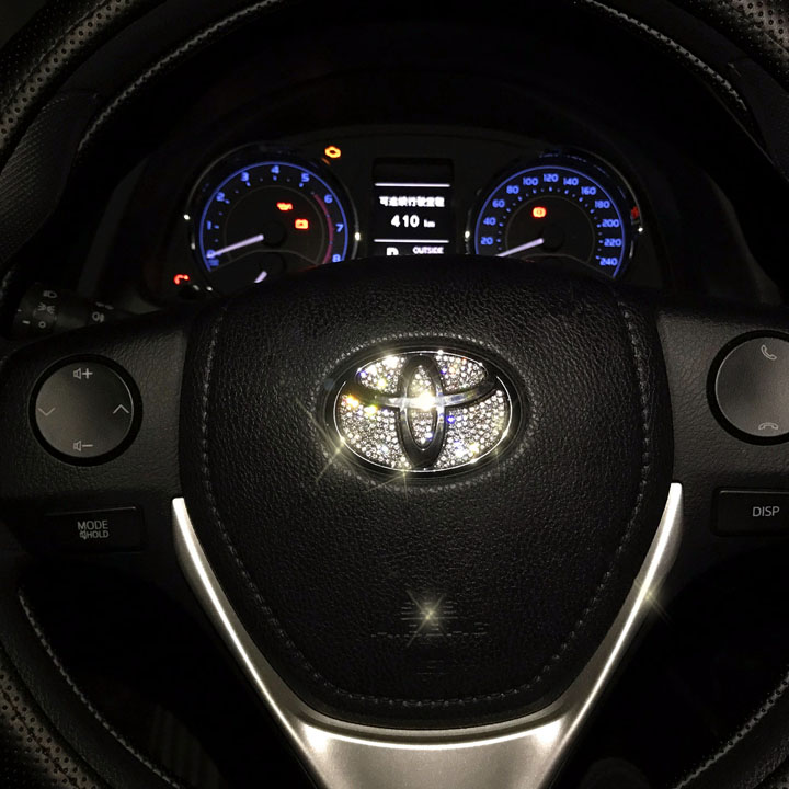 Logo Đính Đá Gắn Vô Lăng Toyota