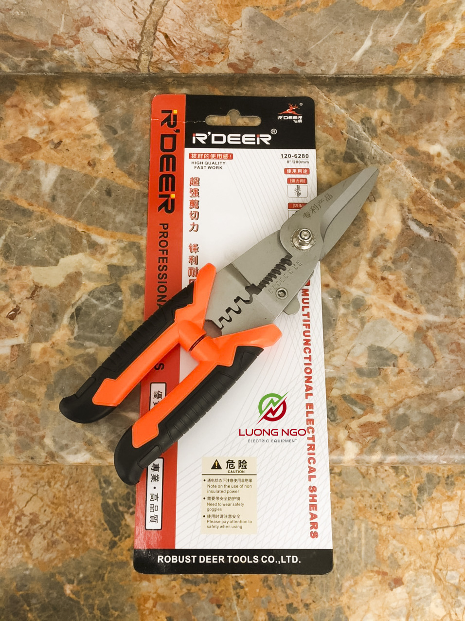 Kìm Đa Năng 3 Trong 1 R'DEER 6280  (Cắt-Tuốt-Bấm Cốt )