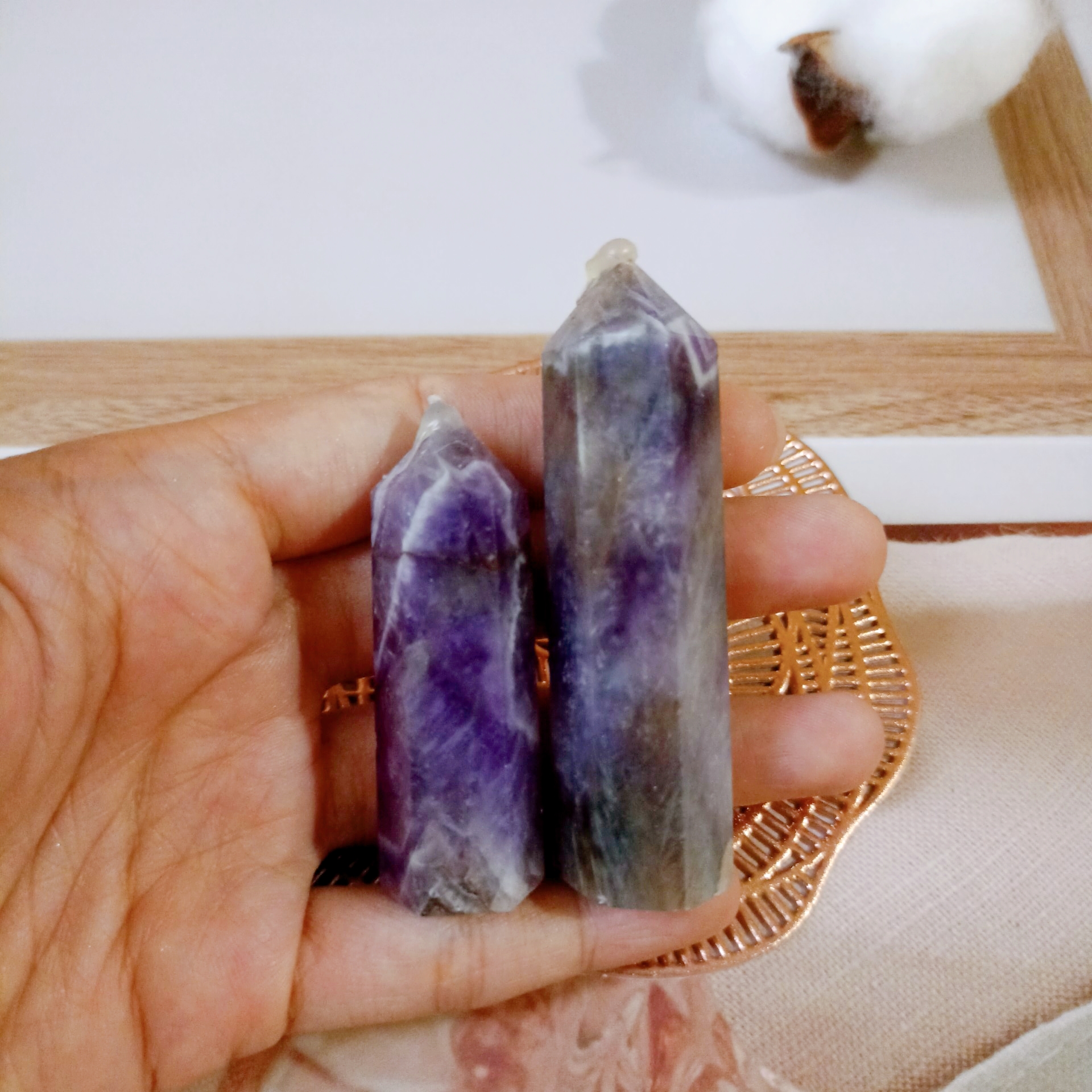 Trụ thạch anh tím (Dream Amethyst) đá thanh tẩy