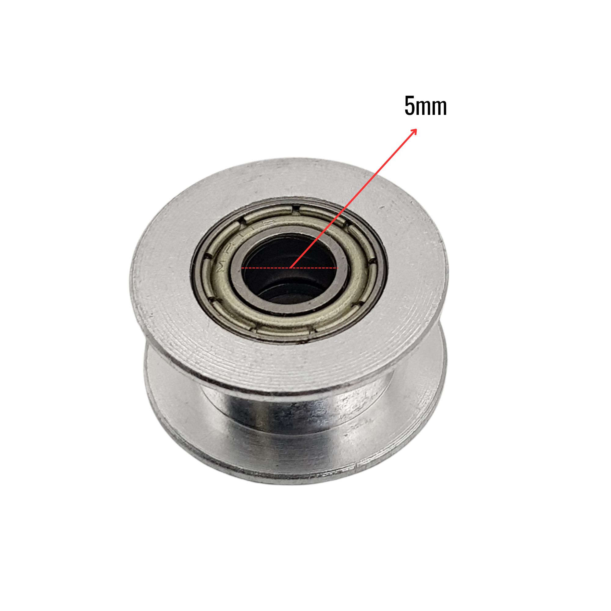 Puly căng đai GT2 trơn trục 5mm (tương ứng 20 răng)