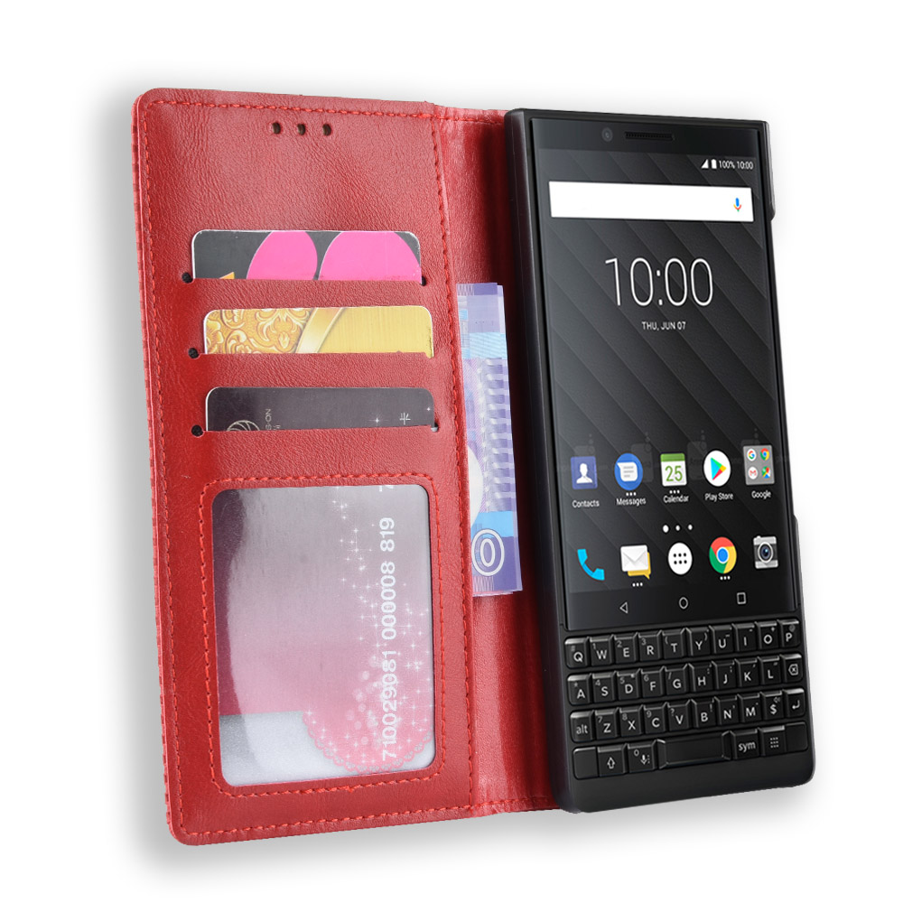 Bao da BlackBerry Key2 dạng ví Luxury Leather