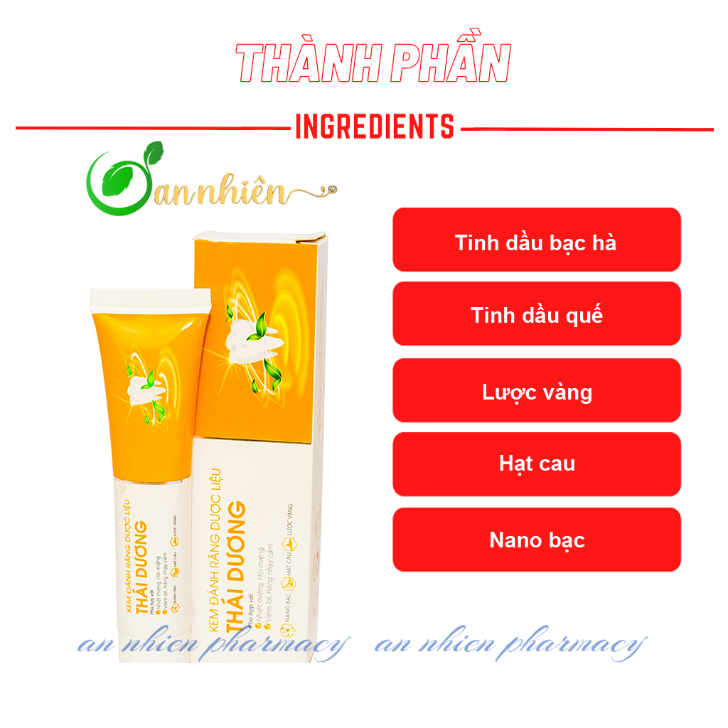 Kem Đánh Răng Dược Liệu Thái Dương