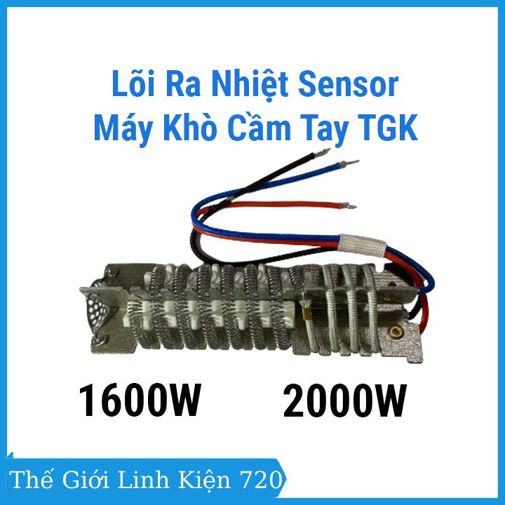 Lõi ra nhiệt sensor cho máy khò cầm tay tgk 220v công suất 1600w/2000w