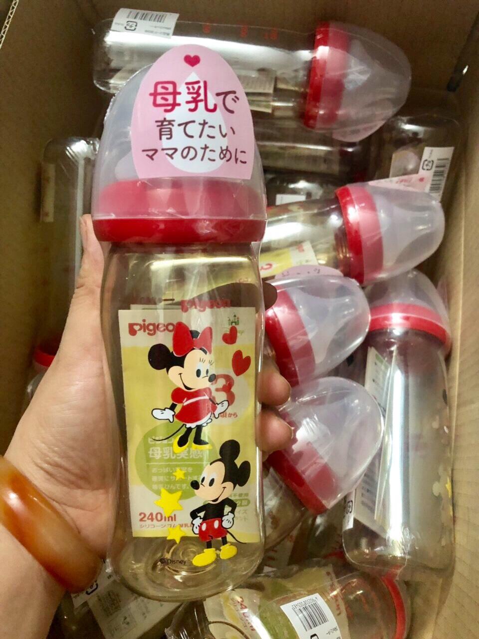 Bình sữa Pigeon mickey 240ml  Nội địa nhật