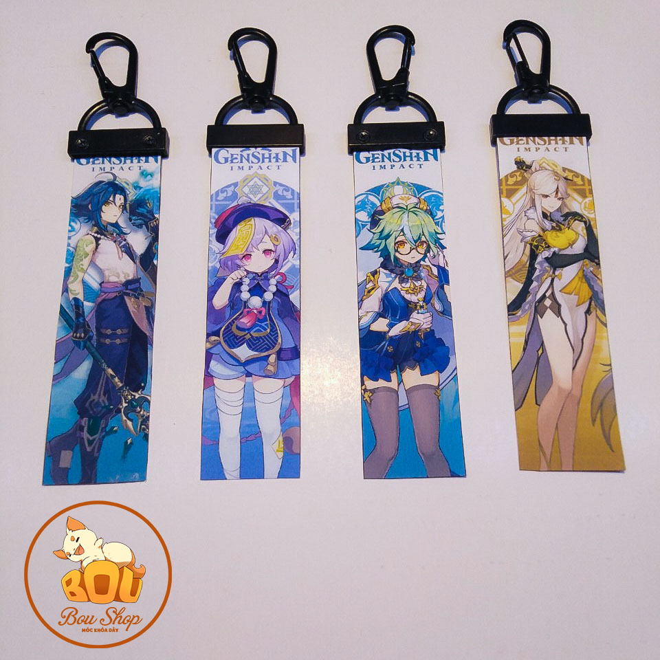 [HCM]Móc khóa dây Strap NameTag Genshin Impact