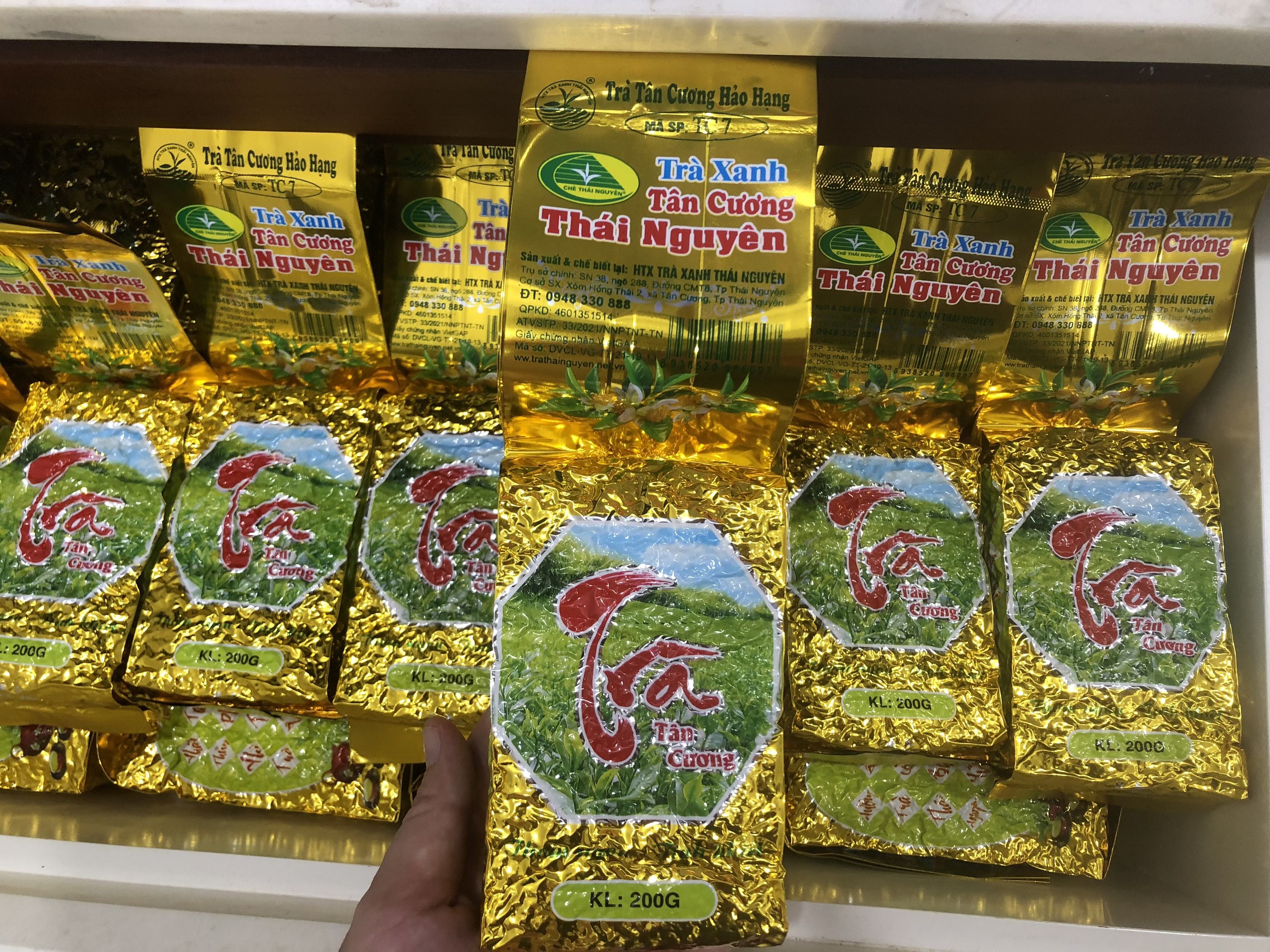 Trà xanh tân cương Thái Nguyên hảo hạng TC7 100 gr