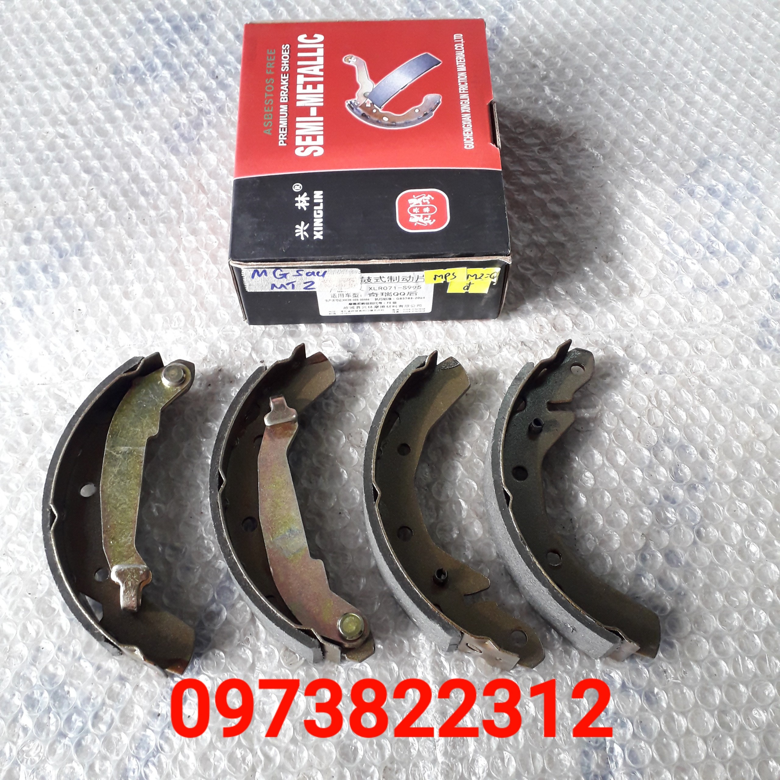 Má phanh sau Matiz, Spark, Cherry QQ ( Má guốc, Giá 1 Bộ) OEM