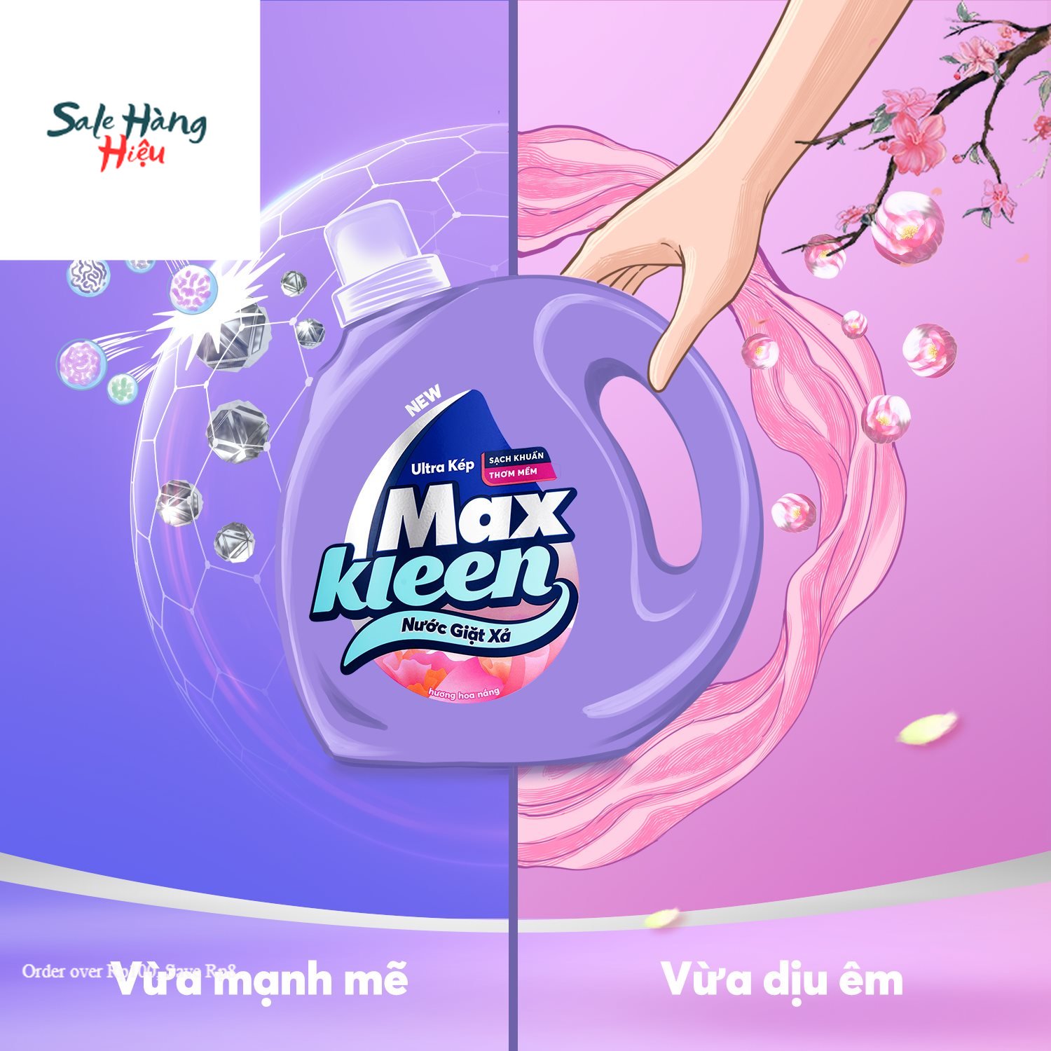 Nước Giặt Xả Maxkleen Hương Cam Sả (2.4kg)