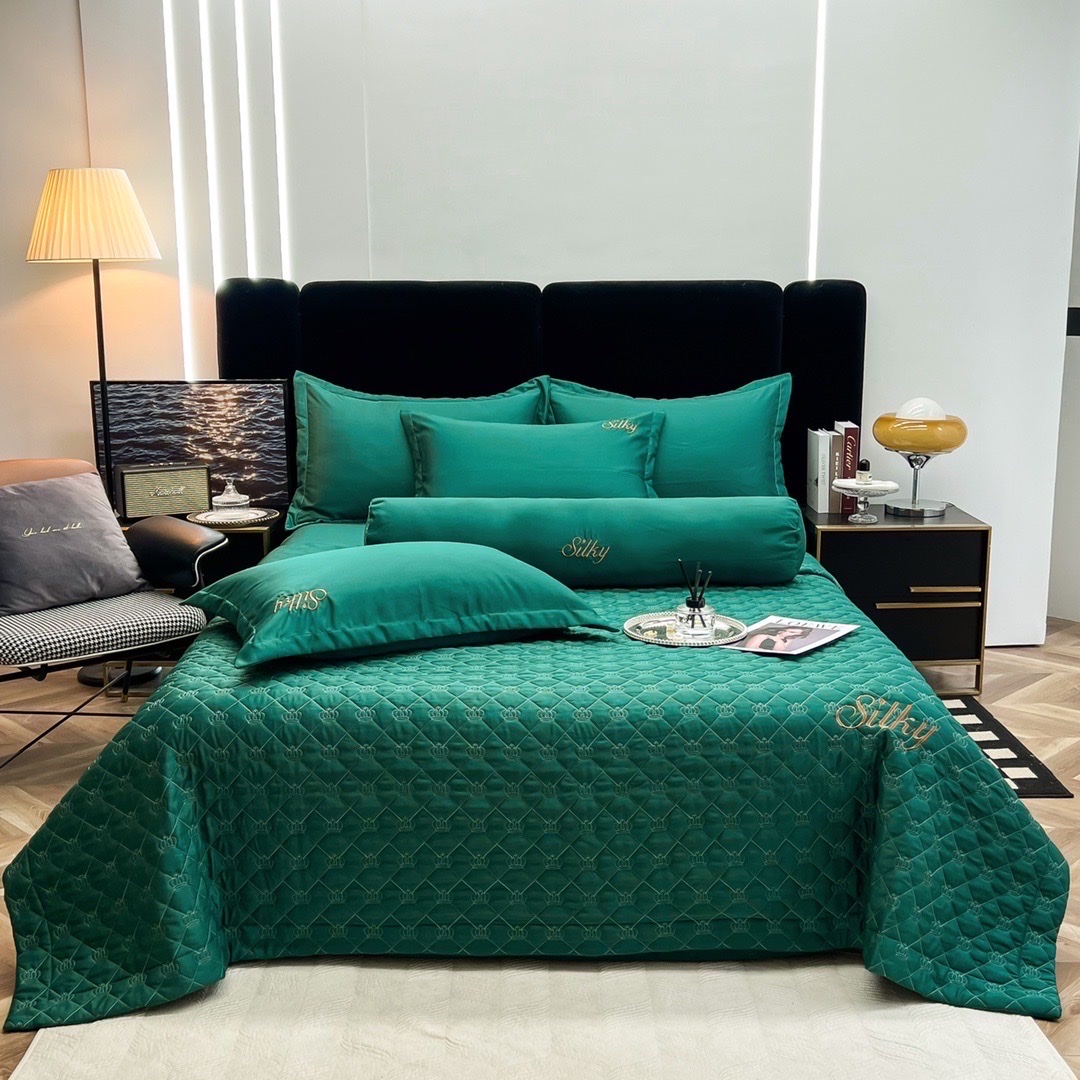 ✨(FULL 11 MÀU) SET 5 MÓN CHĂN CHẦN GA GỐI SILKY PHI LỤA NHẬP KHẨU