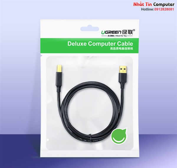 Cáp máy in USB 2m đầu mạ vàng  Ugreen 20847 cao cấp