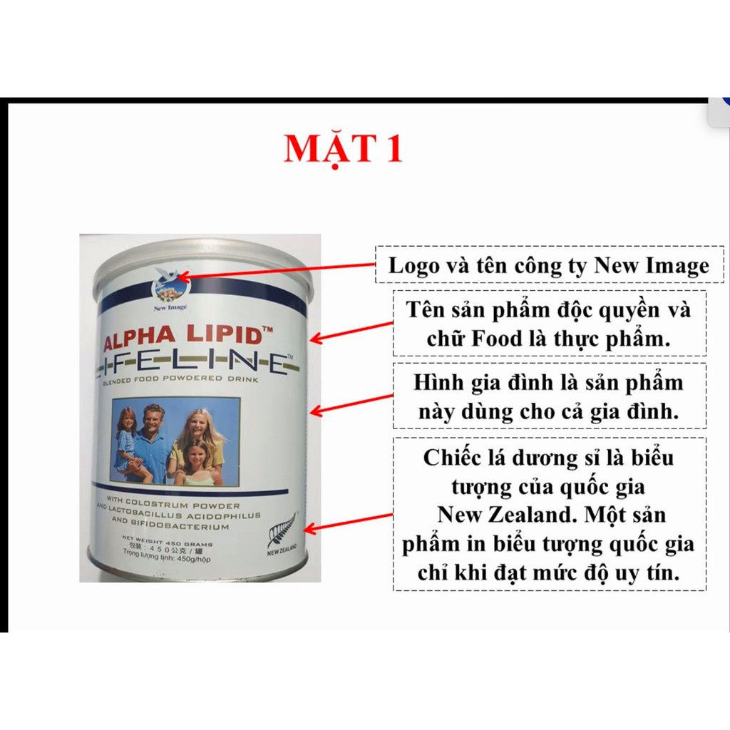 [CHÍNH HÃNG] Sữa non Alpha Lipid Lifeline 450g Nguyên Mã Code