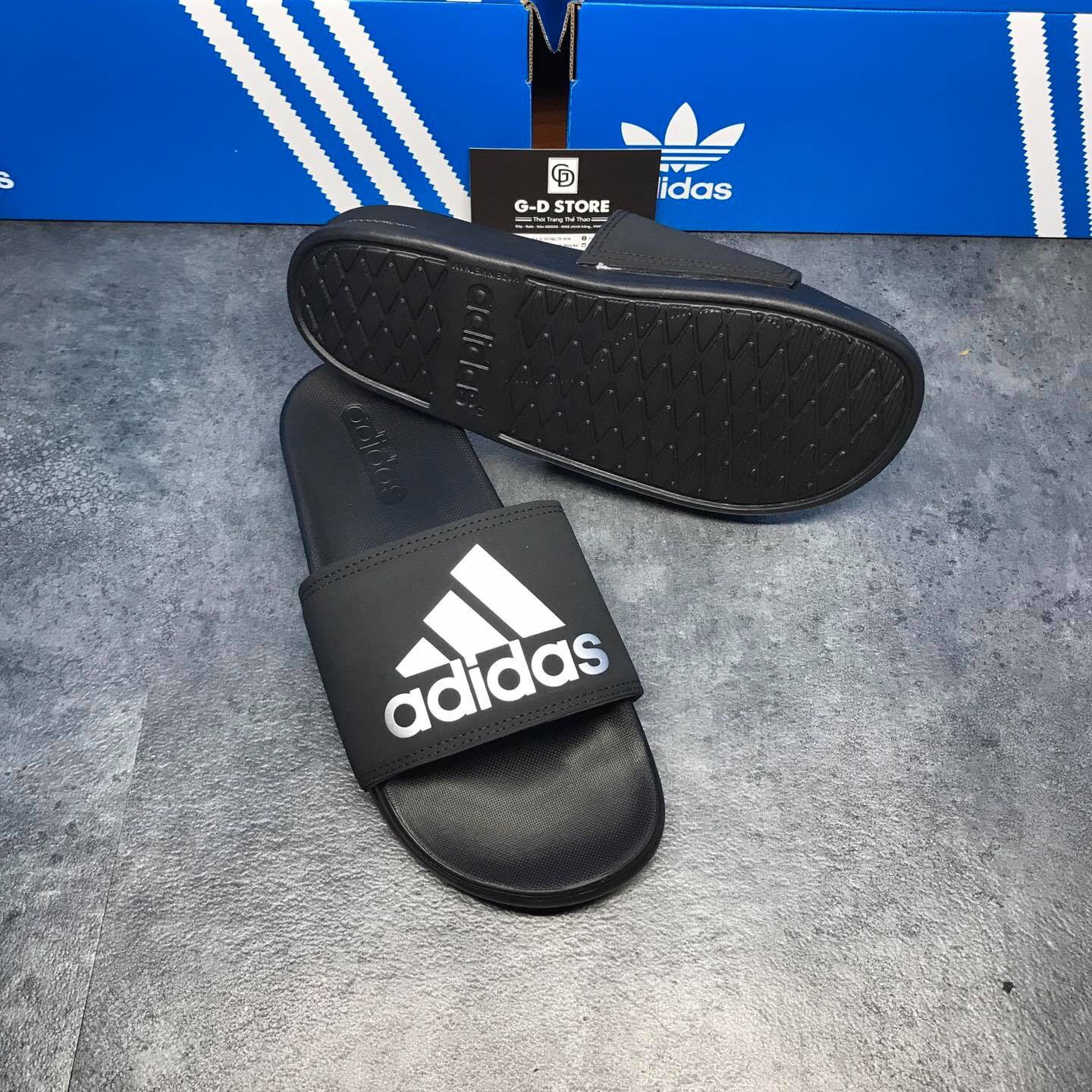 [HCM]Dép Adidas Quai Ngang Mono Đế Mềm Full Box