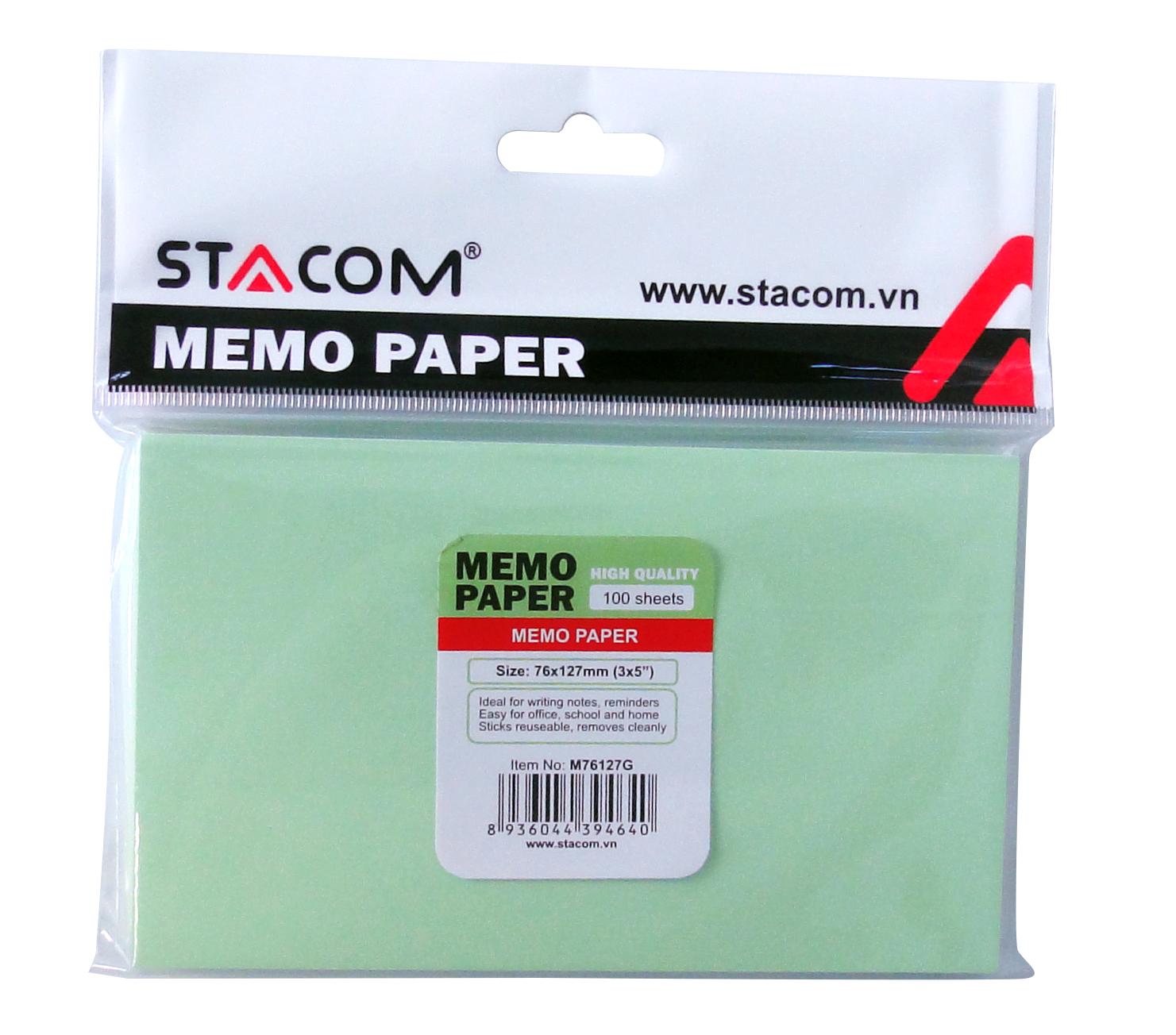 Giấy note nhiều màu stacom - m76127