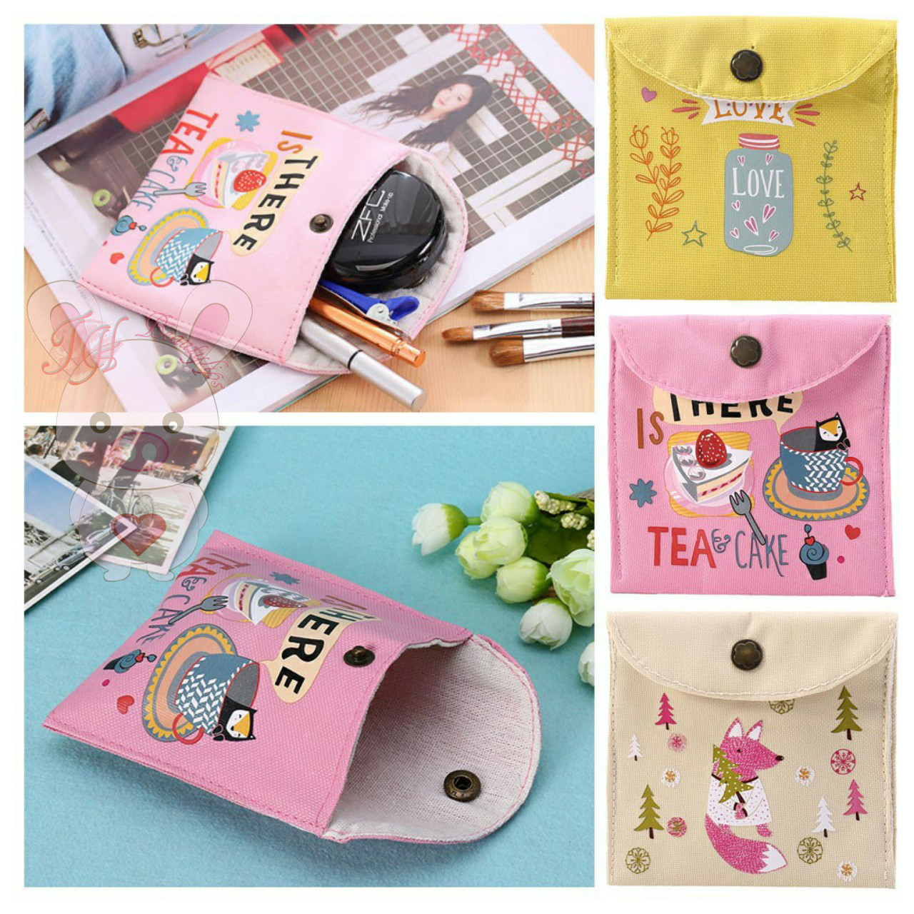 VÍ VẢI IN HỌA TIẾT SIÊU MỀM - SIÊU CUTE