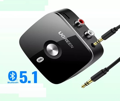 Thiết bị nhận Bluetooth cho Loa, Amply Ugreen 40759 (Màu đen) Chính Hãng