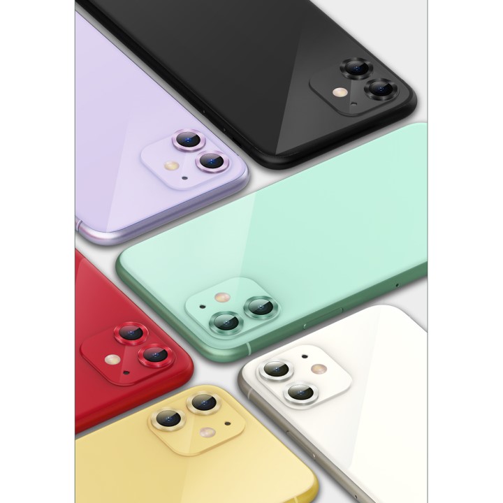 Combo Kính Cường Lực và Vòng Bảo Vệ Camera iPhone 11 Pro Max, 11, 11 Pro