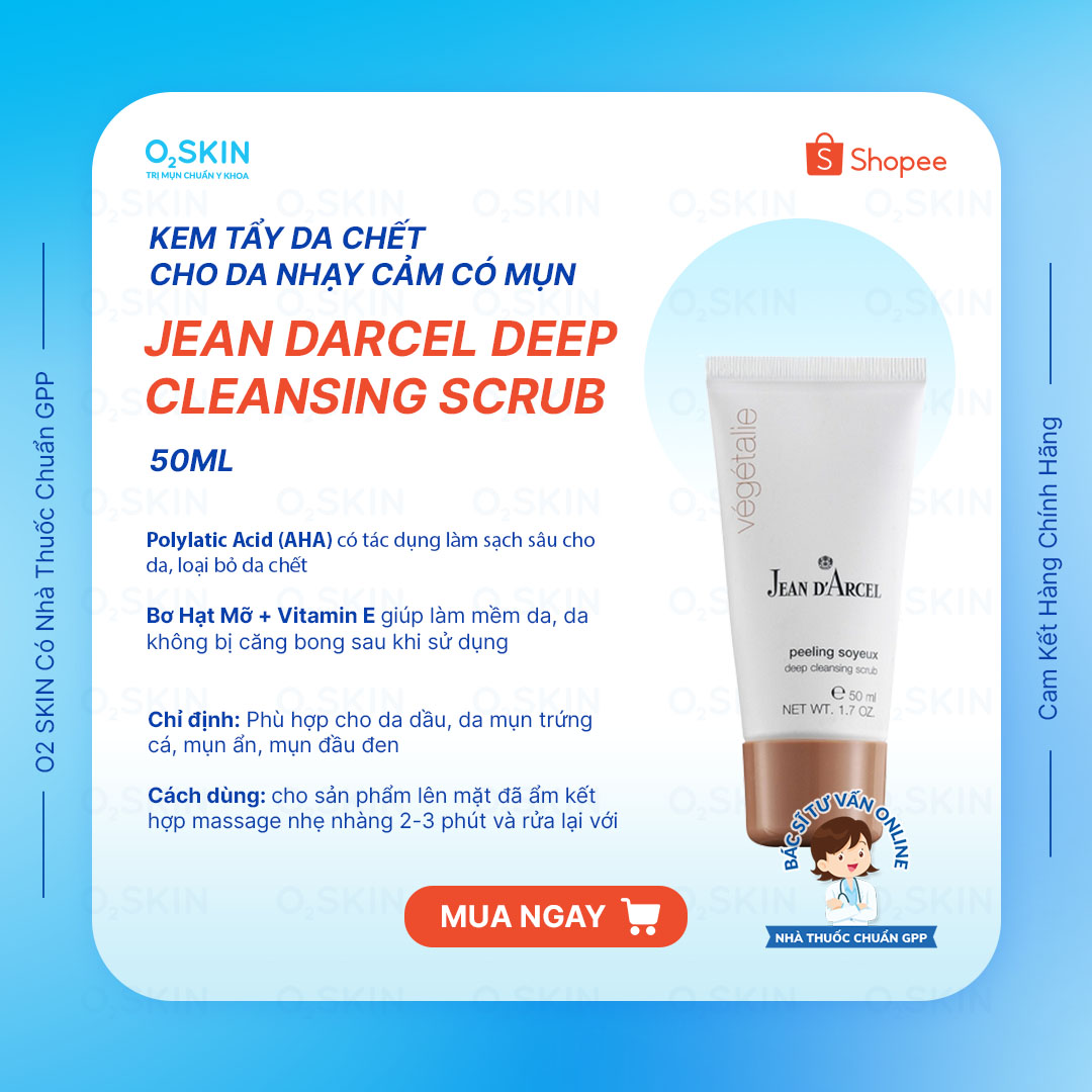 [HCM][CHÍNH HÃNG] Kem Tẩy Tế Bào Da Chết Jean D'Arcel Cleansing Scrub 50ml