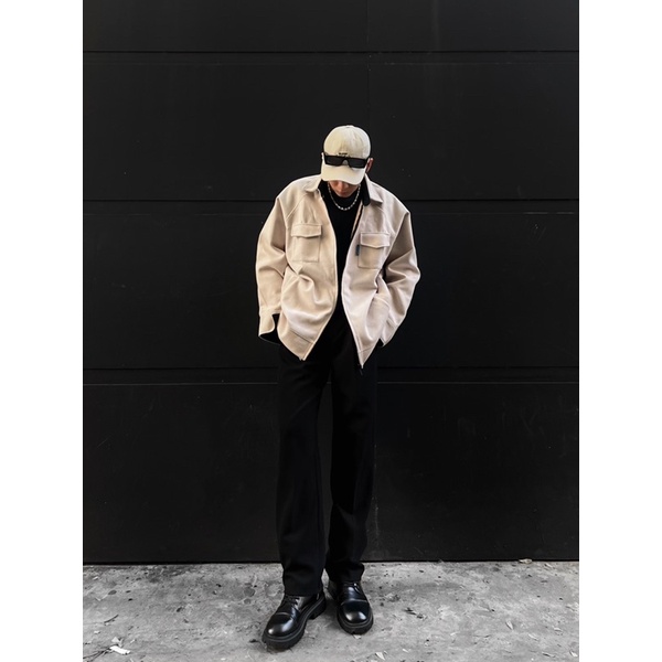 Áo Khoác Khoá Kéo Flannel Jacket - Nass