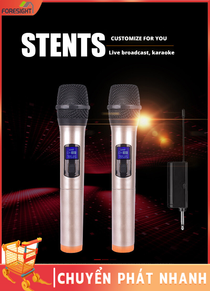 bộ micro không dây karaoke Dành cho mọi LOA KÉO , ÂM LY , Vang Số