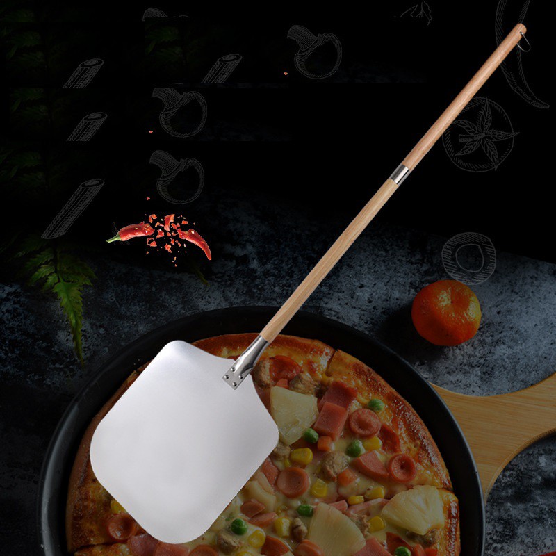 Xẻng Xúc Bánh Pizza Cán Dài Tiện Dụng
