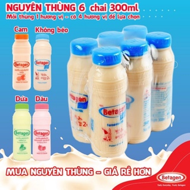 Thùng sữa chua uống Betagen