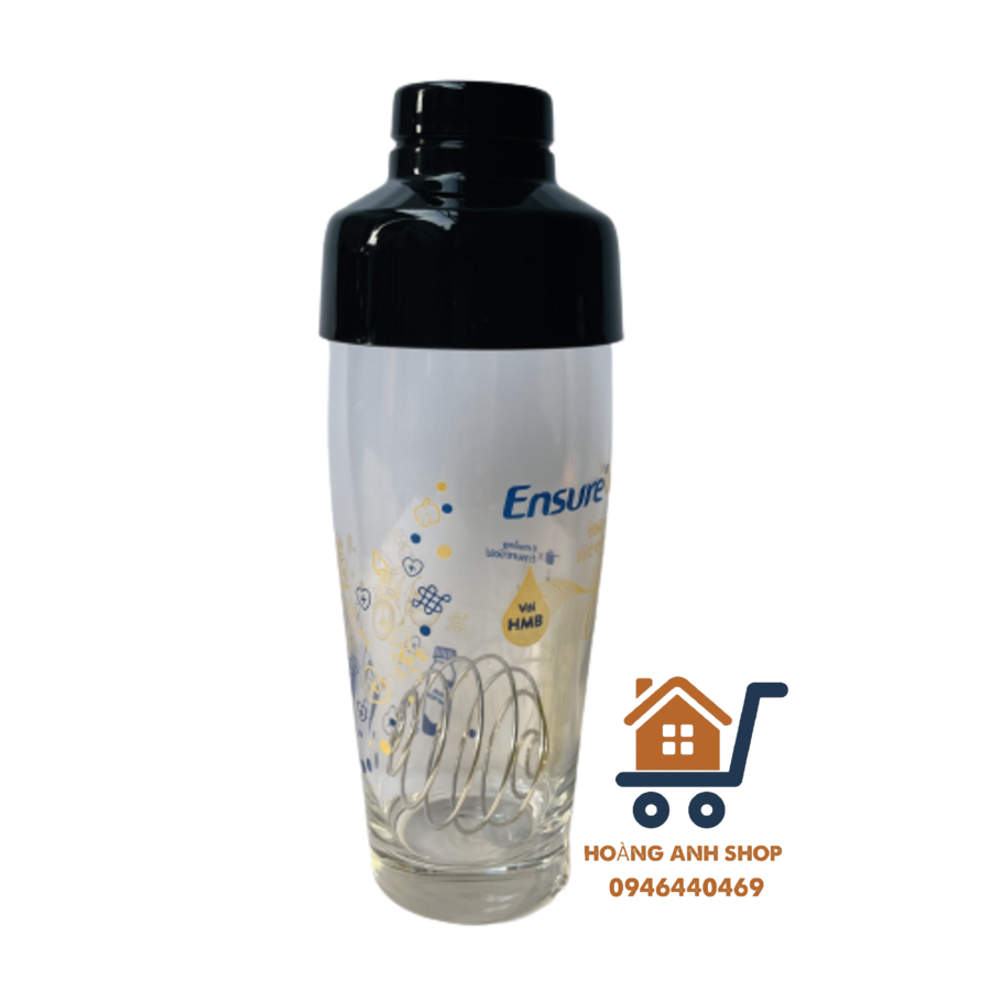 Bình Lắc Pha Chế Thủy Tinh Luminarc 700ml Cao Cấp - Kèm Viên Lắc Lò Xo Tiện Dụng - Pha Chế Đồ Uống, Coffe, Trà Sữa - Logo Ensure