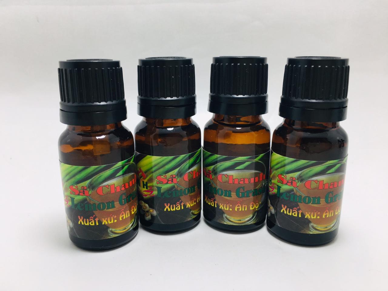 COMBO 4  CHAI SẢ CHANH TINH DẦU XÔNG PHÒNG 10ML