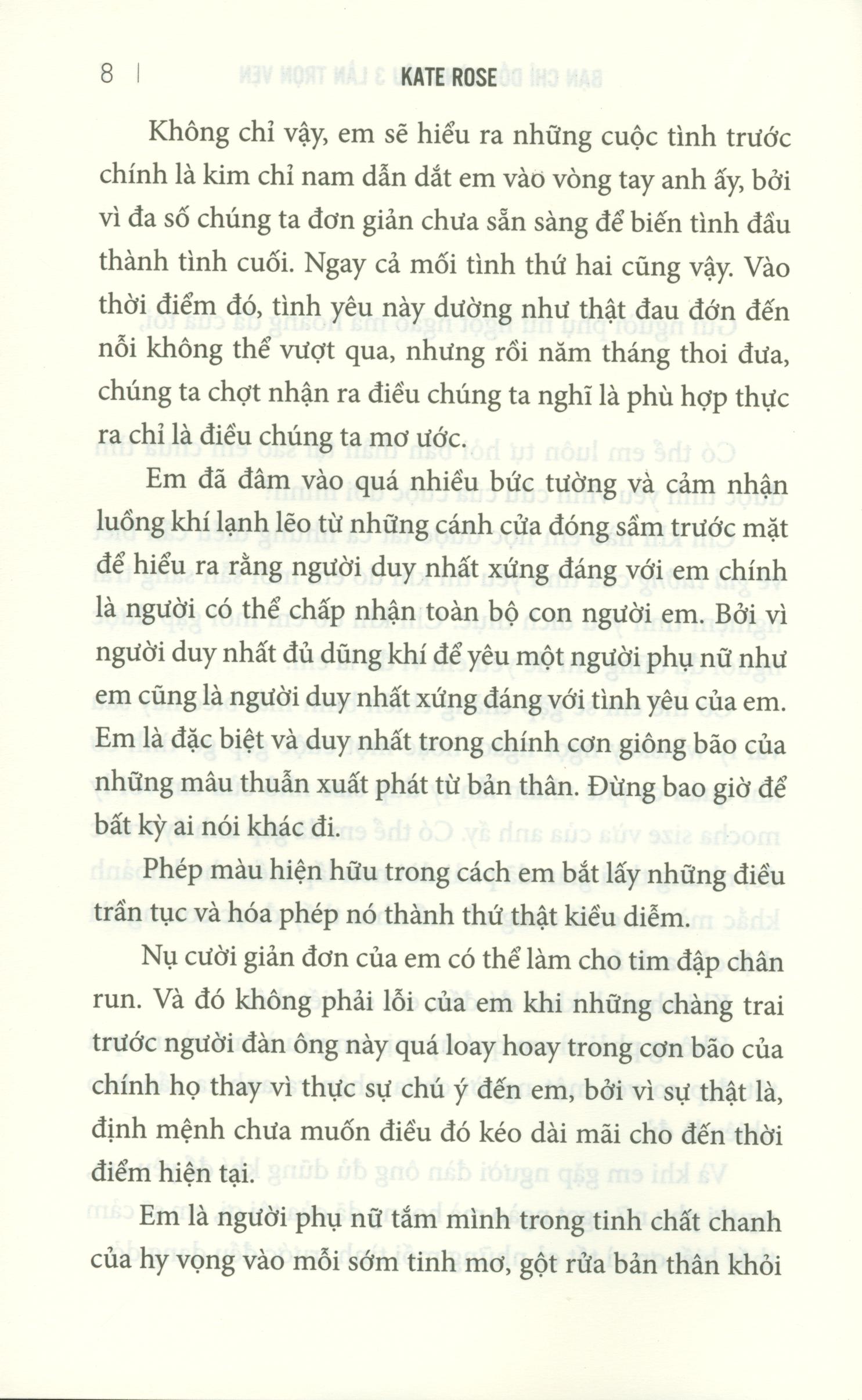 Bạn Chỉ Dốc Lòng Yêu Ba Lần Trọn Vẹn