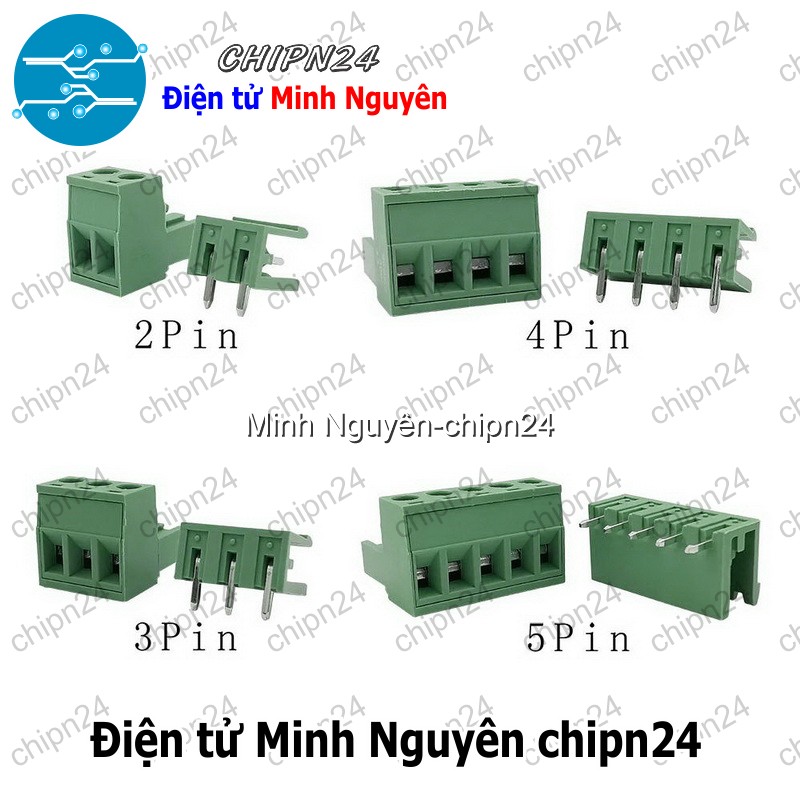 (F216) Domino 2EDG5.08 Cong (Terminal 5.08 5.08mm, Cầu đấu dây nguồn 2P/3P/4P/5P/6P/7P/8P/9P/10P/11P/12P) - [Chọn Loại] - HHH.00150