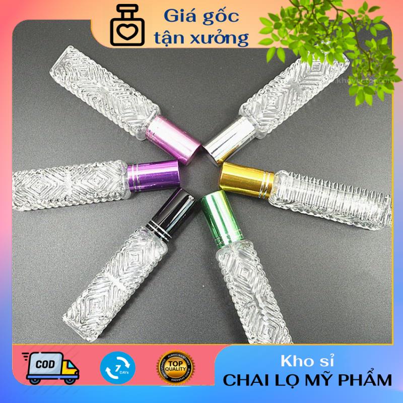 [Combo 3sp]  Lọ chiết nước hoa 12ml gân nổi đựng dầu thơm