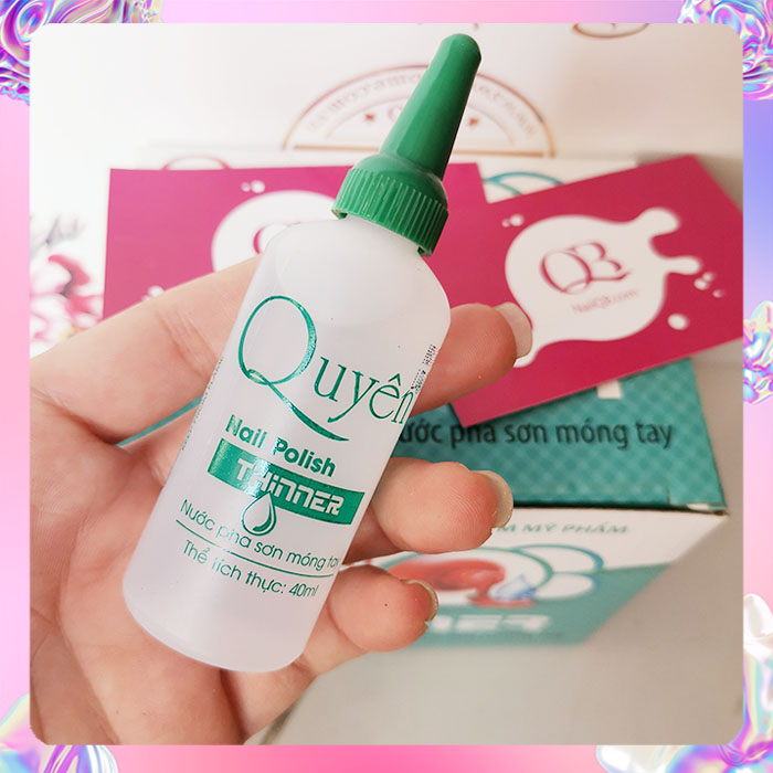 Nước pha sơn cao cấp chính hãng Quyên (nước pha sơn thường, sơn cọ nét bị đặc, vón cục) 40ml
