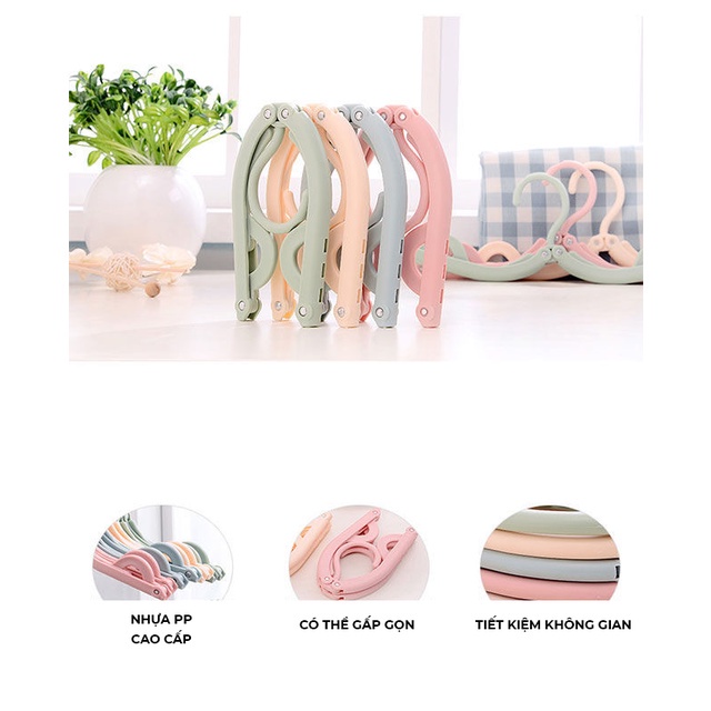 Móc Treo Quần Áo Gấp Gọn Thông Minh