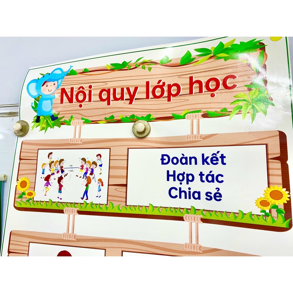 Tranh Decal Nội Quy Lớp Học (Đồ Dùng Dạy Học MIKI)