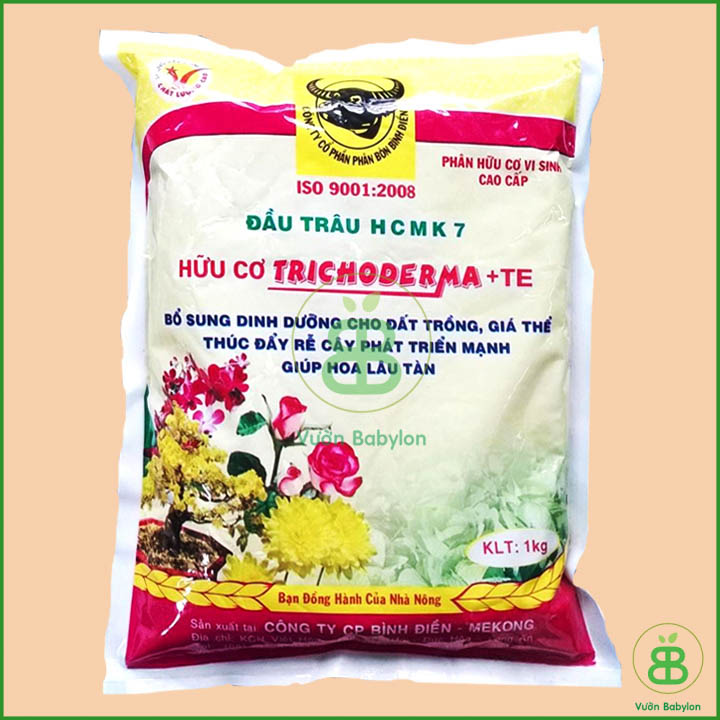 Phân Bón Hữu Cơ Vi Sinh Đầu Trâu 1KG