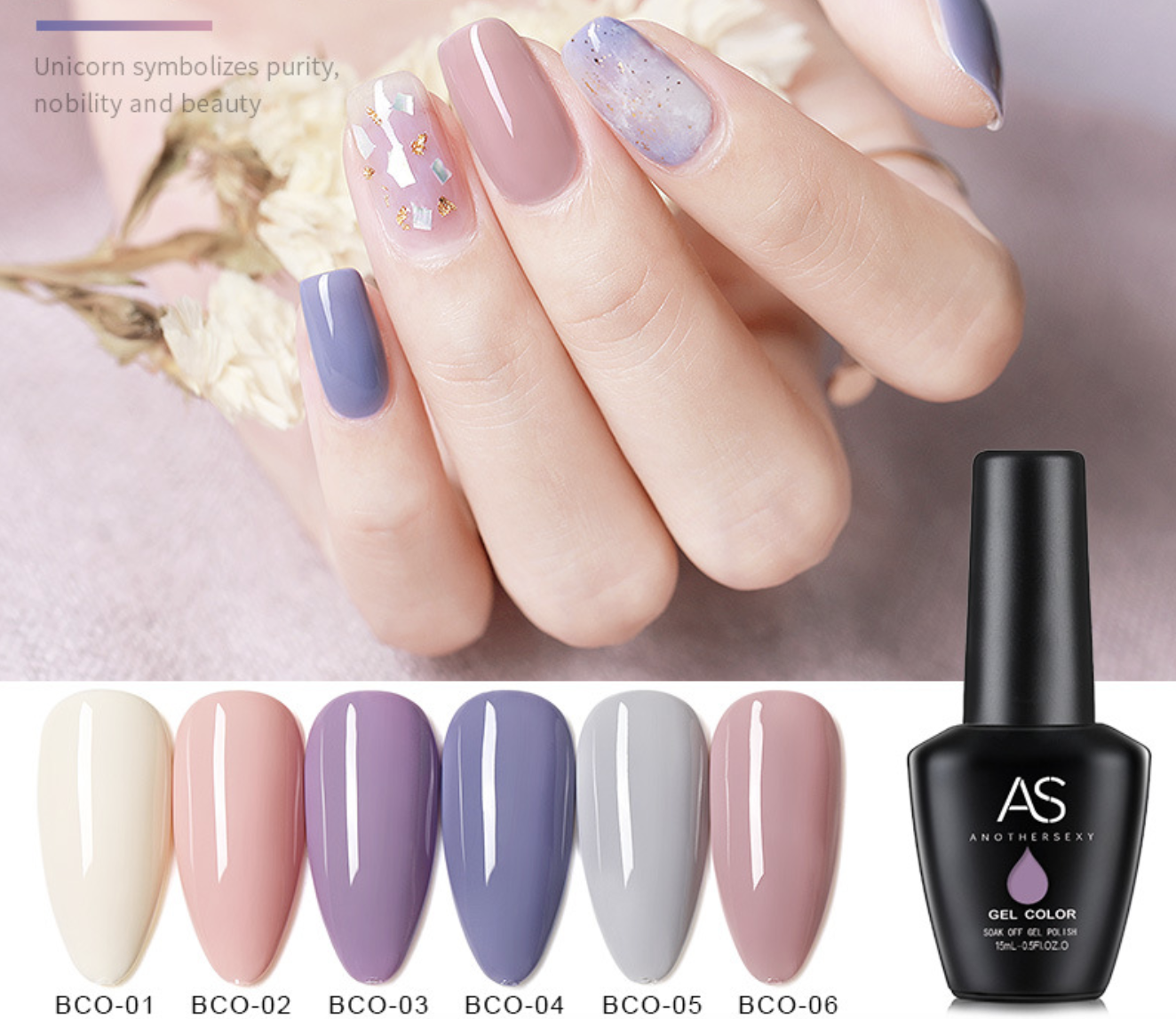 Sơn Gel AS Chai Đen Mã BCO 15ml