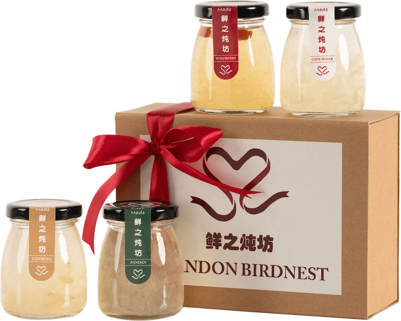 Bộ 10 hũ thủy tinh đựng yến vặn nắp thiếc đen, 10 hũ chưng yến thủy tinh đẹp sang trọng