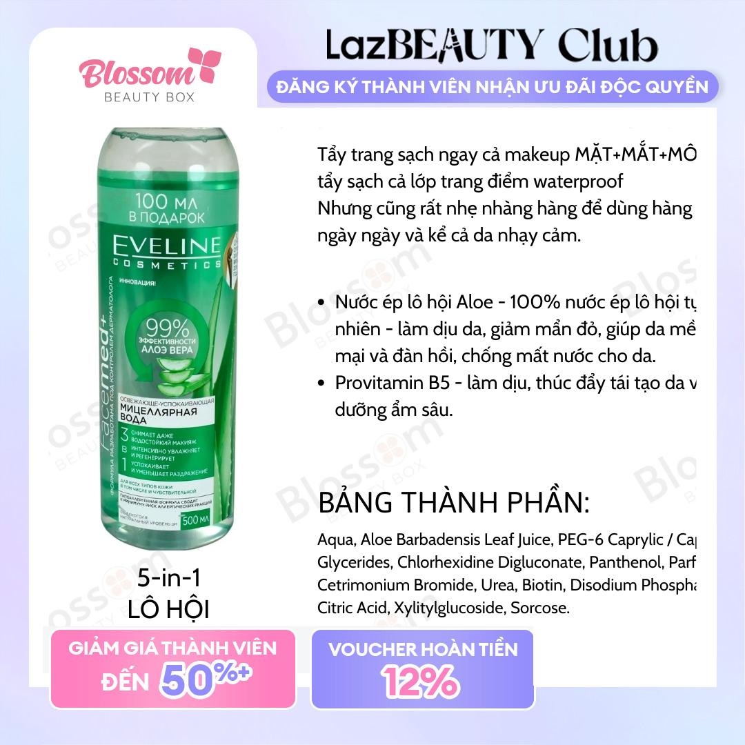 [Blossom] NƯỚC TẨY TRANG EVELINE 500ML FACEMED+