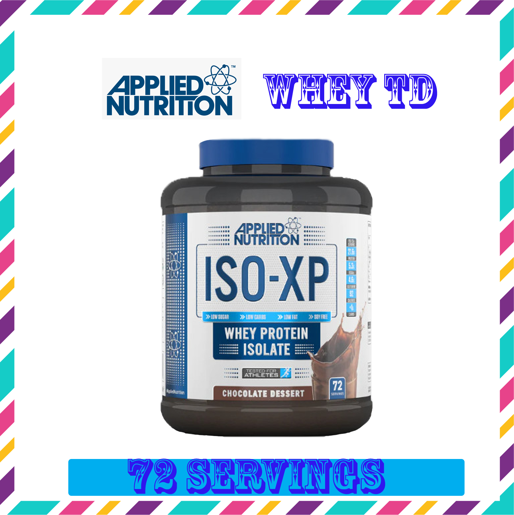 Whey Iso Xp Chocolate Applied Nutrition 72 Serving