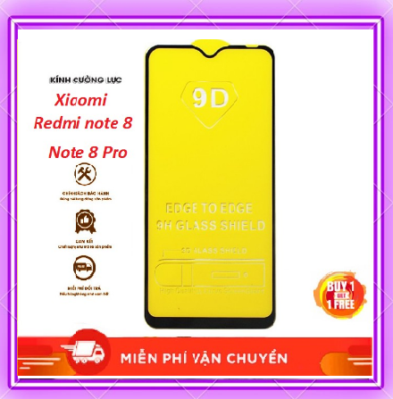 Xiaomi redmi note 8 và note 8 pro cường lực 9d full màn