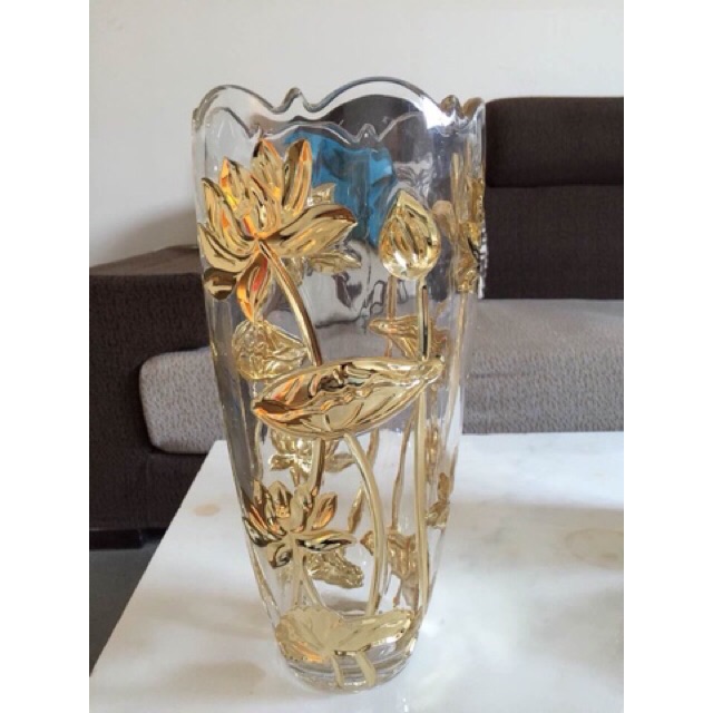 Lọ hoa thuỷ tinh hàng đẹp, cao 30cm