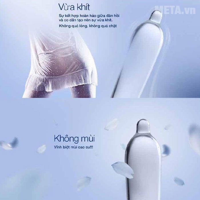 [HCM]Bao cao su Durex Invisible  sieu mong 10pcs