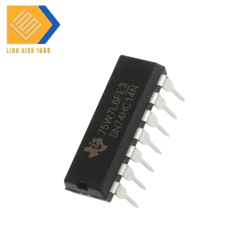 IC lo gic 74HC14N chân cắm DIP14 Hex Schmitt Trigger Inverter