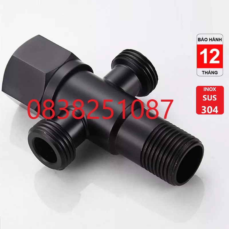 Van khoá inox 304 giảm áp lực nước 2 đầu ra