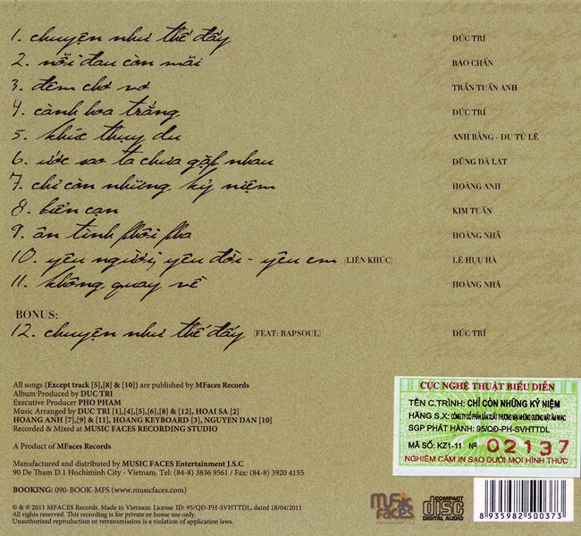 Bộ 4 đĩa cd nhạc Lê Hiếu 1