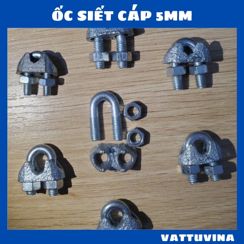 Ốc Siết Cáp 5ly Cóc Kẹp Dây Cáp 5ly